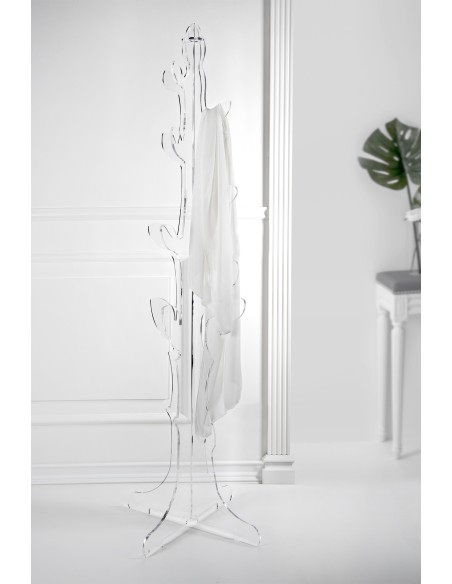 Iplex - Eywa Appendiabiti in plexiglass Trasparente, design moderno,. , made in Italy - 55x176x55 cm