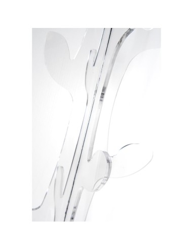 Iplex - Eywa Appendiabiti in plexiglass Trasparente, design moderno,. , made in Italy - 55x176x55 cm