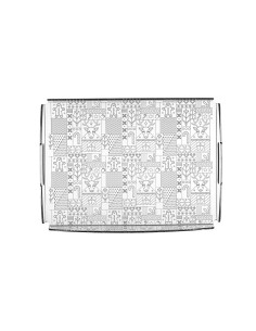 iPLEX Design - Vassoio Grande Navidad in plexiglass - Trasparente - 32x6x42,5 cm