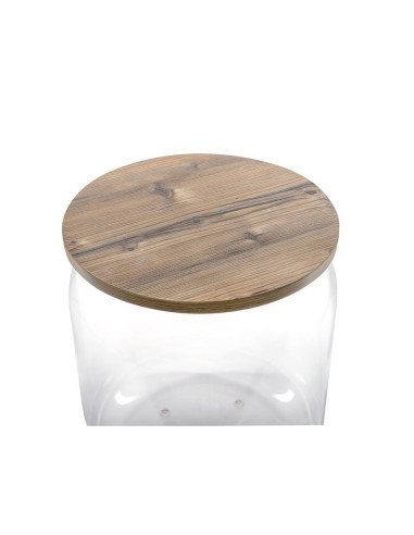 iPLEX Design - Tolino Rovere in plexiglass/legno - Trasparente/rovere - 38x42x38 cm