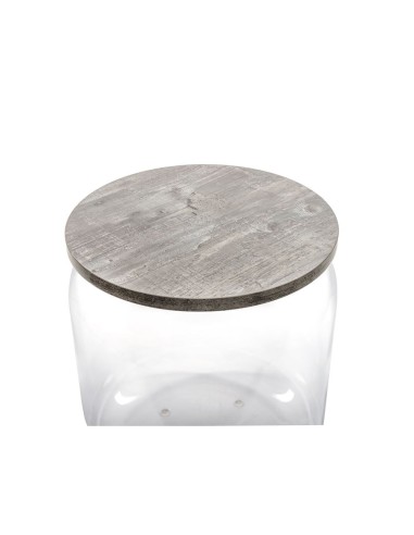 iPLEX Design - Tolino Grigio Atrium in plexiglass/legno - Trasparente/ grigio - 38x42x38 cm