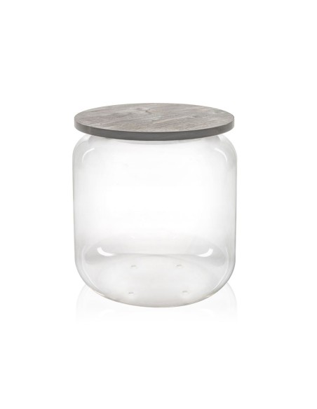 iPLEX Design - Tolino Grigio Atrium in plexiglass/legno - Trasparente/ grigio - 38x42x38 cm
