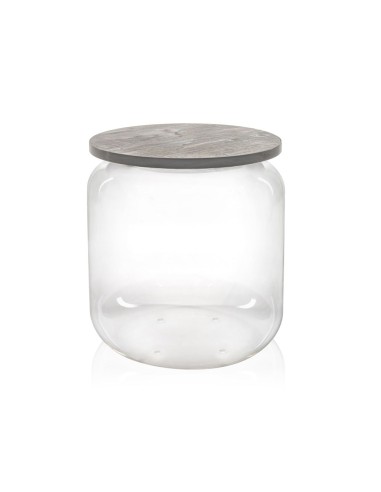 iPLEX Design - Tolino Grigio Atrium in plexiglass/legno - Trasparente/ grigio - 38x42x38 cm