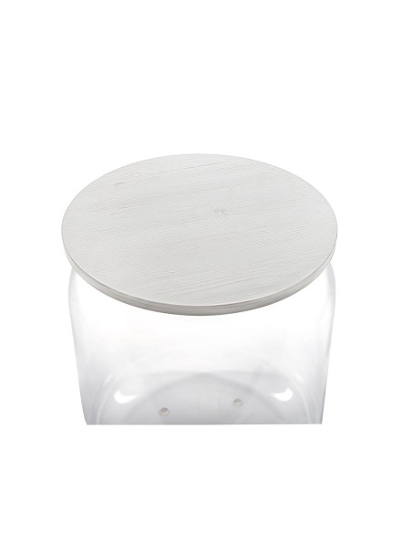 iPLEX Design - Tolino Bianco Supremo in plexiglass/legno - Trasparente/ bianco - 38x42x38 cm