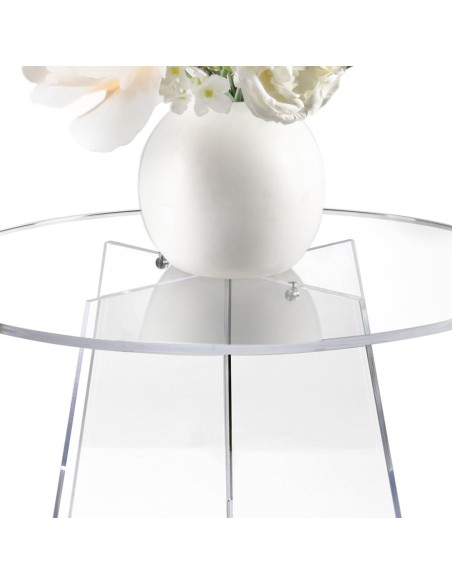 iPLEX Design - Teide Tavolino Trasparente in plexiglass - 50x41x50 cm