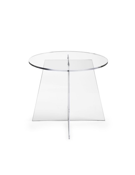 iPLEX Design - Teide Tavolino Trasparente in plexiglass - 50x41x50 cm