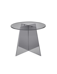 iPLEX Design - Teide Tavolino Fume' in plexiglass - fumè - 50x41x50 cm