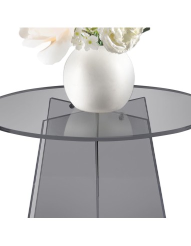 iPLEX Design - Teide Tavolino Fume' in plexiglass - fumè - 50x41x50 cm