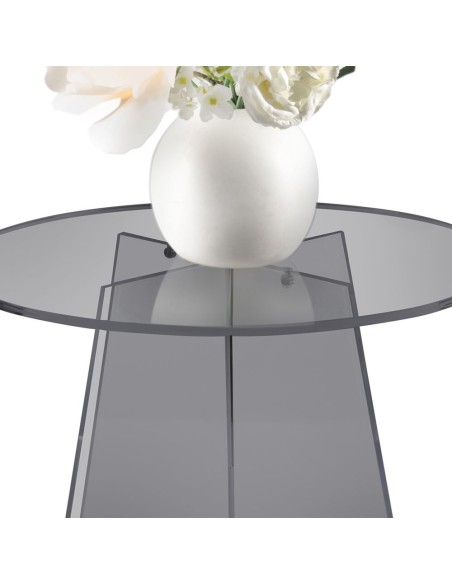 iPLEX Design - Teide Tavolino Fume' in plexiglass - fumè - 50x41x50 cm