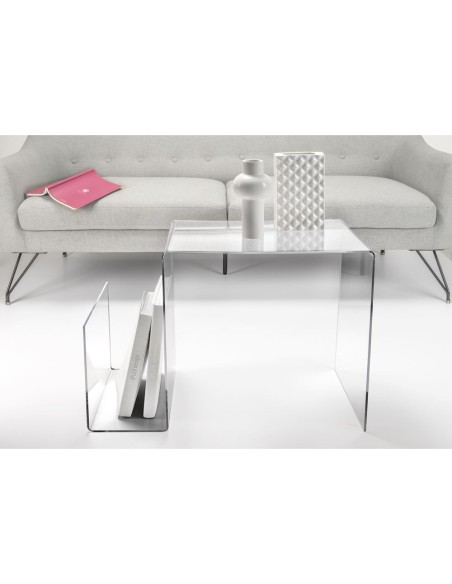 iPLEX Design - S-Table Tavolino Trasparente in plexiglass - 70x50x44 cm