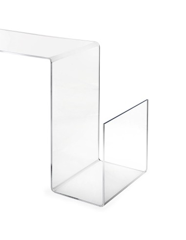 iPLEX Design - S-Table Tavolino Trasparente in plexiglass - 70x50x44 cm
