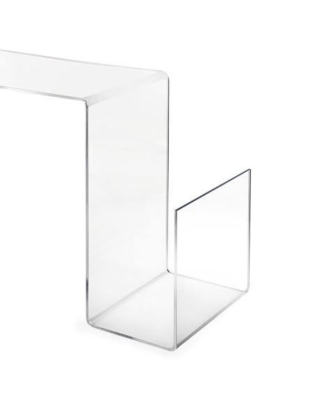 iPLEX Design - S-Table Tavolino Trasparente in plexiglass - 70x50x44 cm