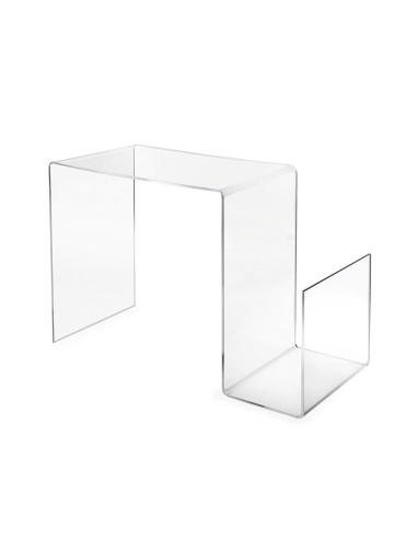 iPLEX Design - S-Table Tavolino Trasparente in plexiglass - 70x50x44 cm