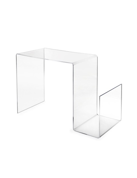 iPLEX Design - S-Table Tavolino Trasparente in plexiglass - 70x50x44 cm