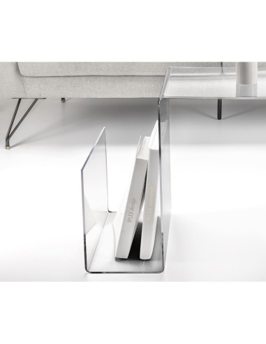 iPLEX Design - S-Table Tavolino Trasparente in plexiglass - 70x50x44 cm
