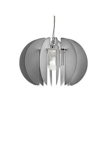 iPLEX Design - Sferia Sospensione Fume' Satinato in plexiglass - grigio fumè satinato - 38x27x38 cm