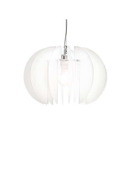 iPLEX Design - Sferia Sospensione Bianco Satinato in plexiglass - 38x27x38 cm