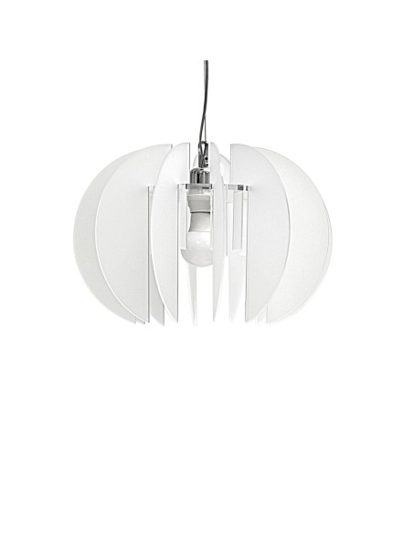 iPLEX Design - Sferia Sospensione Bianco Satinato in plexiglass - 38x27x38 cm