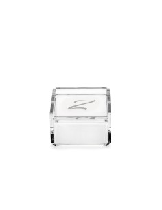 iPLEX Design - Scatolina Violet ""Z, Z"" Trasparente in plexiglass - 7x4,5x7 cm