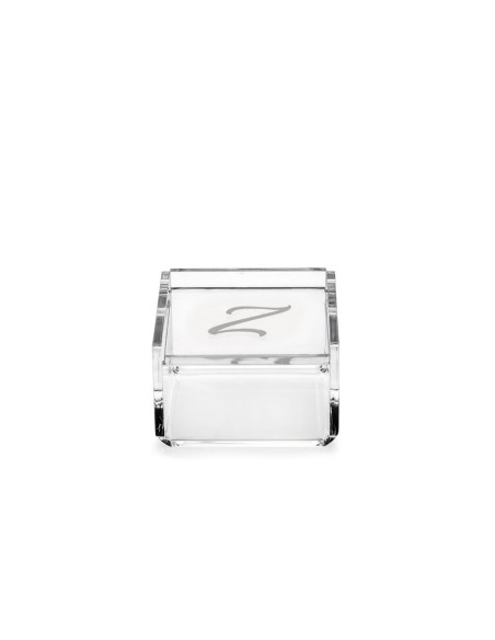 iPLEX Design - Scatolina Violet ""Z, Z"" Trasparente in plexiglass - 7x4,5x7 cm