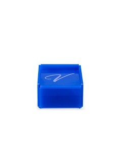 iPLEX Design - Scatolina Violet ""V, V"" Blu in plexiglass - 7x4,5x7 cm