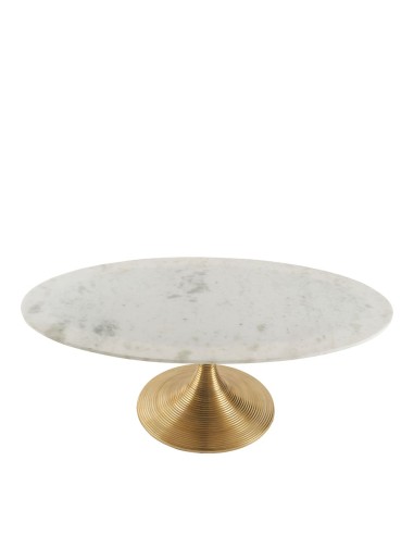 Blanc D' Ivoire - Tavolino basso classico Charlotte fatto a mano in marmo bianco con supporto in alluminio L 125xL 70xH 45 cm