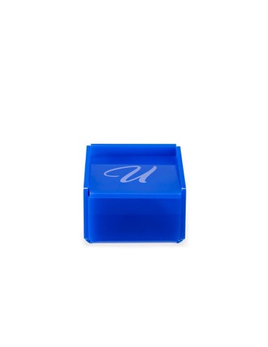 iPLEX Design - Scatolina Violet ""U, U"" Blu in plexiglass - 7x4,5x7 cm