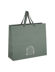 Blanc D' Ivoire - Shopping bag verde firmata Blanc d’Ivoire L 42xL 14xH 36 cm