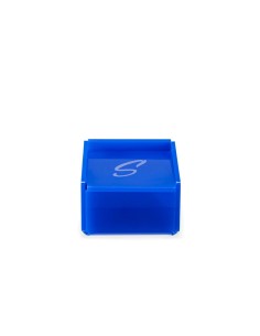 iPLEX Design - Scatolina Violet ""S, S"" Blu in plexiglass - 7x4,5x7 cm