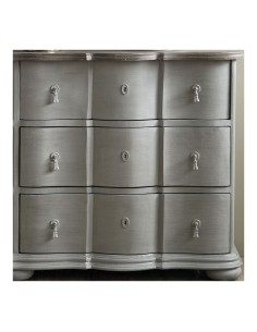 Blanc D' Ivoire - Mobile a cassetti Carlotta grigio tortora con piano cerato effetto pietra cm159 x 43 x 82 h 2