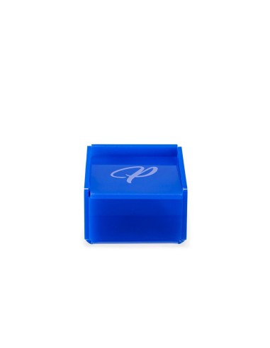 iPLEX Design - Scatolina Violet ""P, P"" Blu in plexiglass - 7x4,5x7 cm