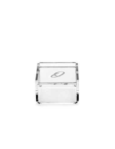 iPLEX Design - Scatolina Violet ""O, O"" Trasparente in plexiglass - 7x4,5x7 cm