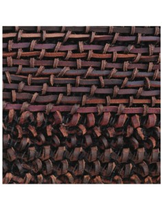 Blanc D' Ivoire - Tappeto Woodstock marrone 80% cuoio 20% cotone L 300xL 200 cm 2
