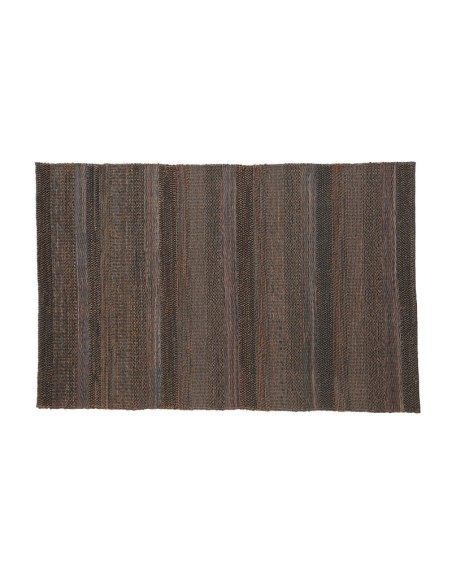 Blanc D' Ivoire - Tappeto Woodstock marrone 80% cuoio 20% cotone L 300xL 200 cm