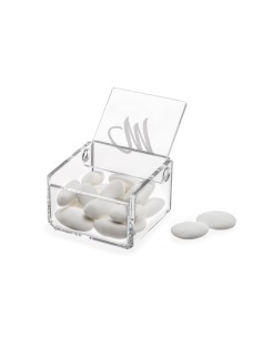 iPLEX Design - Scatolina Violet ""M, M"" Trasparente in plexiglass - 7x4,5x7 cm 2