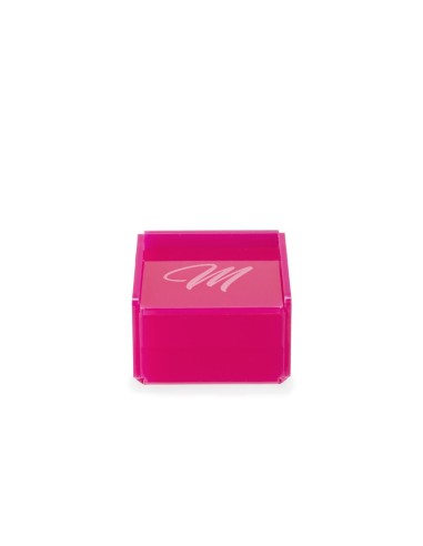 iPLEX Design - Scatolina Violet ""M, M"" Fuxia in plexiglass - 7x4,5x7 cm
