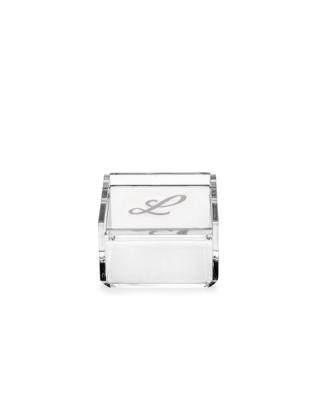 iPLEX Design - Scatolina Violet ""L, L"" Trasparente in plexiglass - 7x4,5x7 cm