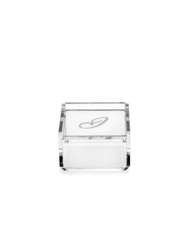 iPLEX Design - Scatolina Violet ""I, I"" Trasparente in plexiglass - 7x4,5x7 cm
