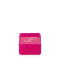 iPLEX Design - Scatolina Violet ""G, G"" Fuxia in plexiglass - 7x4,5x7 cm