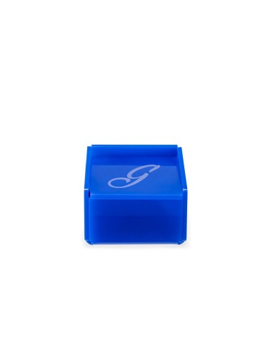 iPLEX Design - Scatolina Violet ""G, G"" Blu in plexiglass - 7x4,5x7 cm