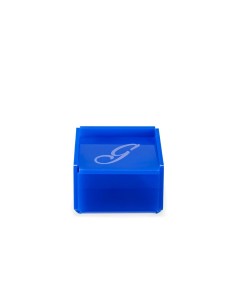 iPLEX Design - Scatolina Violet ""G, G"" Blu in plexiglass - 7x4,5x7 cm