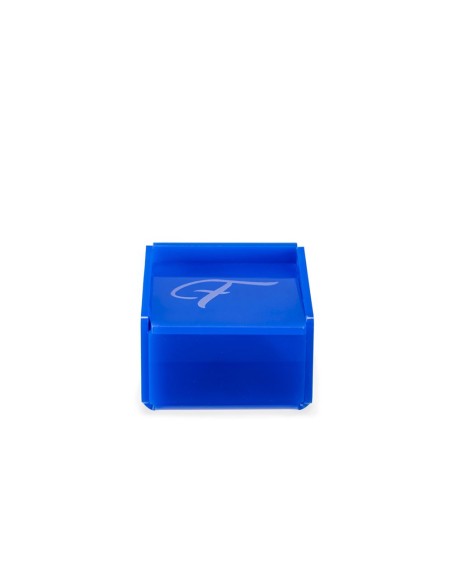 iPLEX Design - Scatolina Violet ""F, F"" Blu in plexiglass - 7x4,5x7 cm