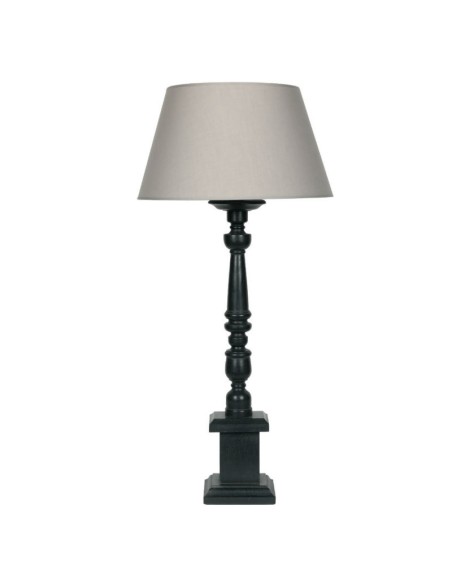 Lampada Ruby in legno di mango colore nero, cm 62 h