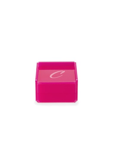 iPLEX Design - Scatolina Violet ""C, C"" Fuxia in plexiglass - 7x4,5x7 cm