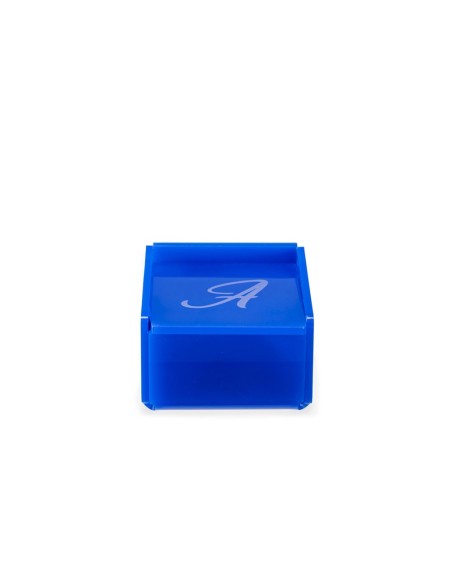 iPLEX Design - Scatolina Violet ""A, A"" Blu in plexiglass - 7x4,5x7 cm
