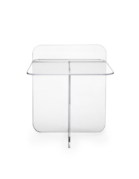 iPLEX Design - Mondrian Tavolino Trasparente in plexiglass - 42x50x40 cm