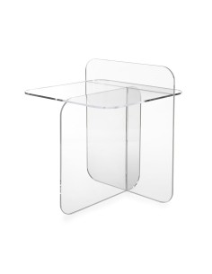 iPLEX Design - Mondrian Tavolino Trasparente in plexiglass - 42x50x40 cm