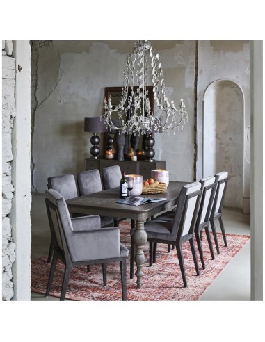 Blanc D'Ivoire - Lampadario ÉLYSÉE XXL grigio antico diametro 100x110 cm