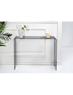 iPLEX Design - Milvio Consolle Fume' in plexiglass - grigio fumè - 100x75x33 cm 2