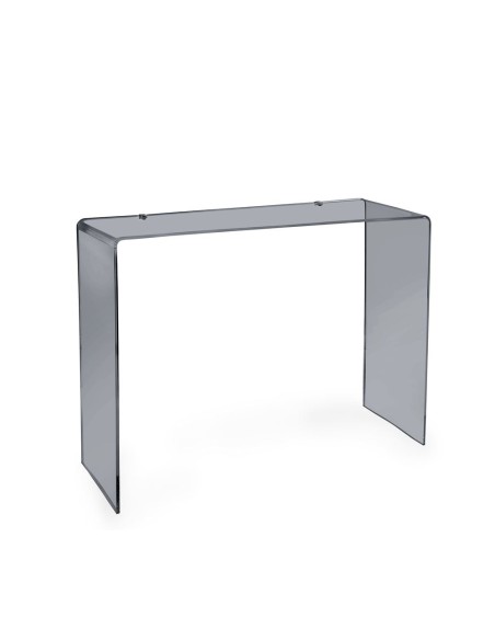iPLEX Design - Milvio Consolle Fume' in plexiglass - grigio fumè - 100x75x33 cm